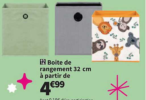 Boite de rangement 32 cm à partir de 4€99