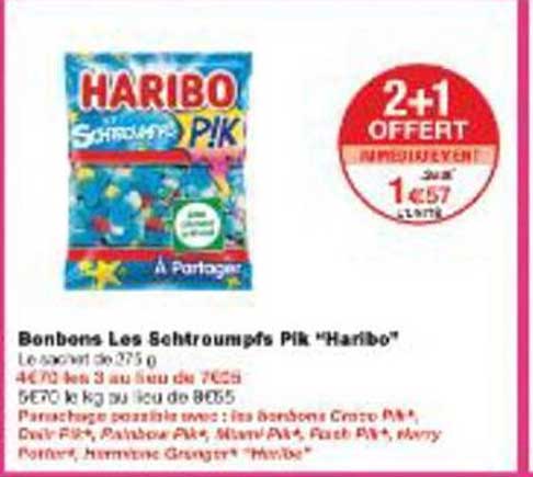 Bonbons Les Schtroumpfs Pik "Haribo"