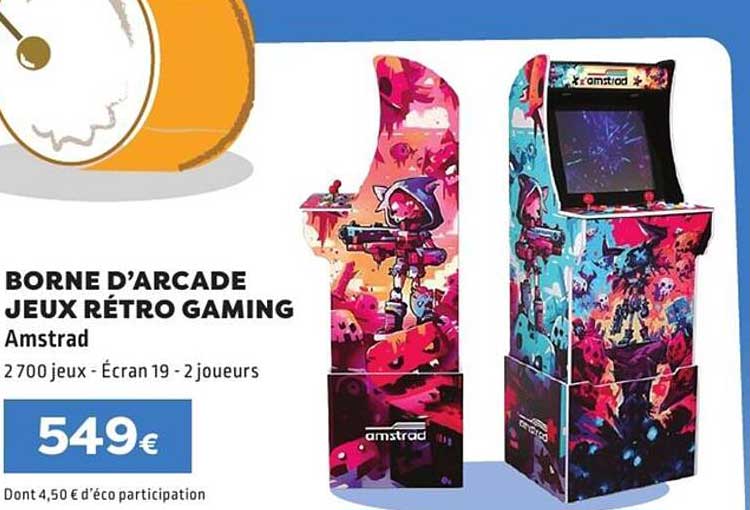 BORNE D’ARCADE JEUX RÉTRO GAMING