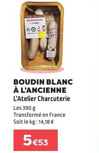 BOUDIN BLANC À L’ANCIENNE