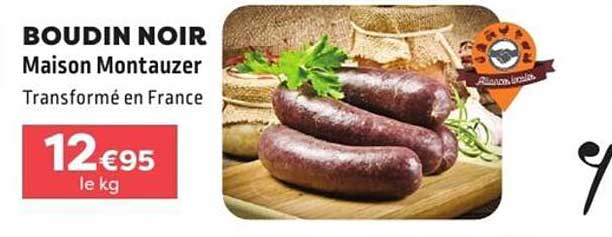 BOUDIN NOIR Maison Montauzer