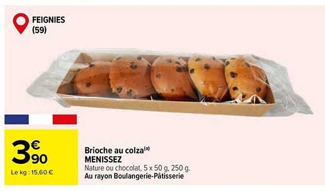 Brioche au colza Menissez
