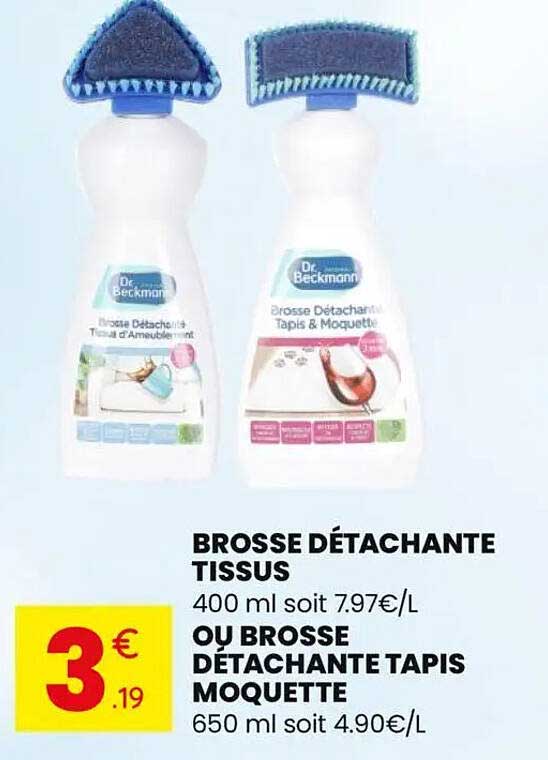 BROSSE DÉTACHANTE TISSUS
