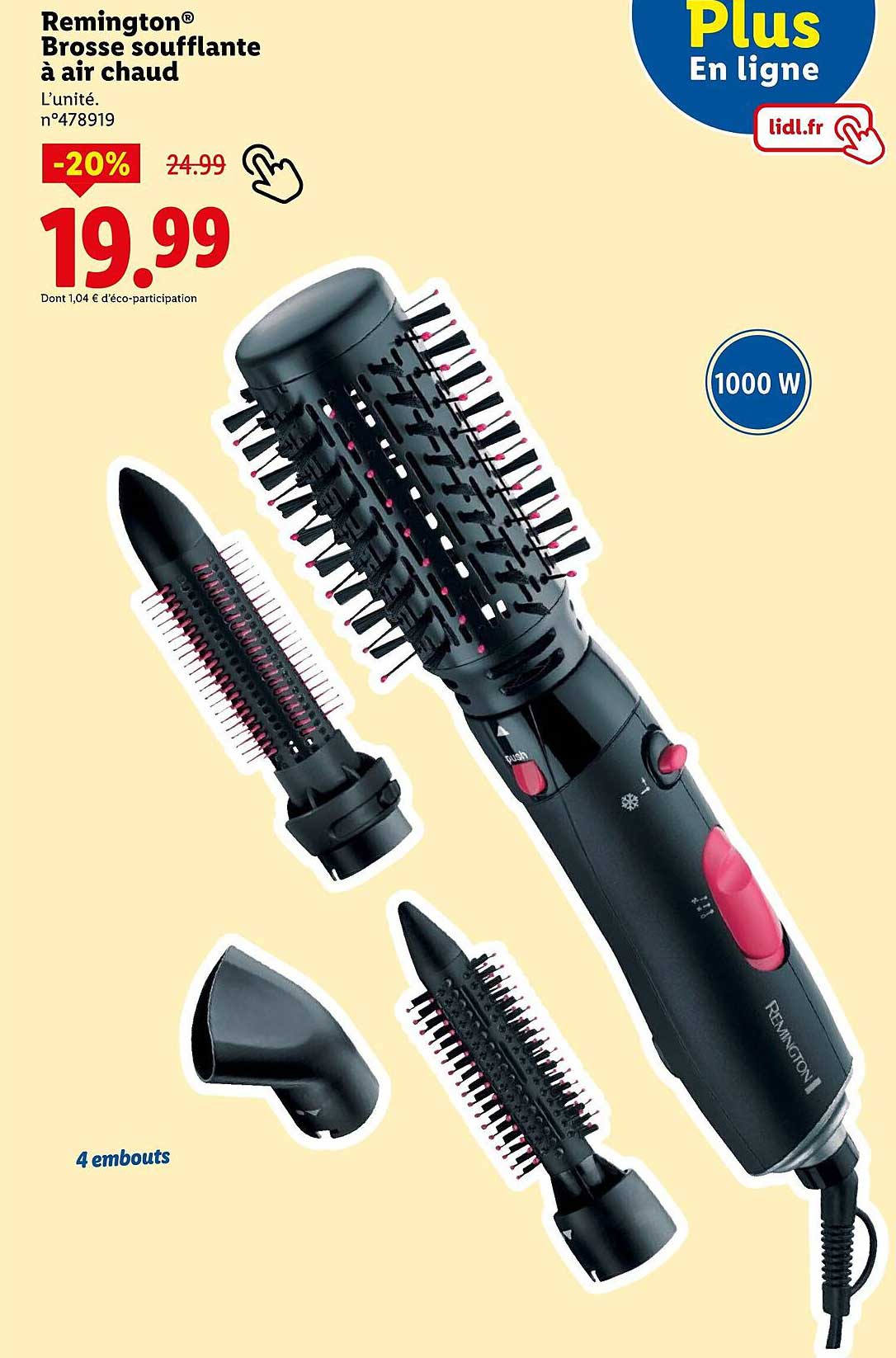 Brosse soufflante à air chaud Remington®