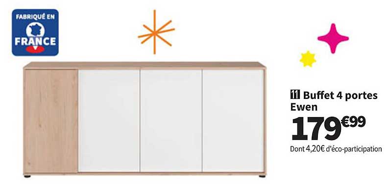 Buffet 4 portes Ewen
