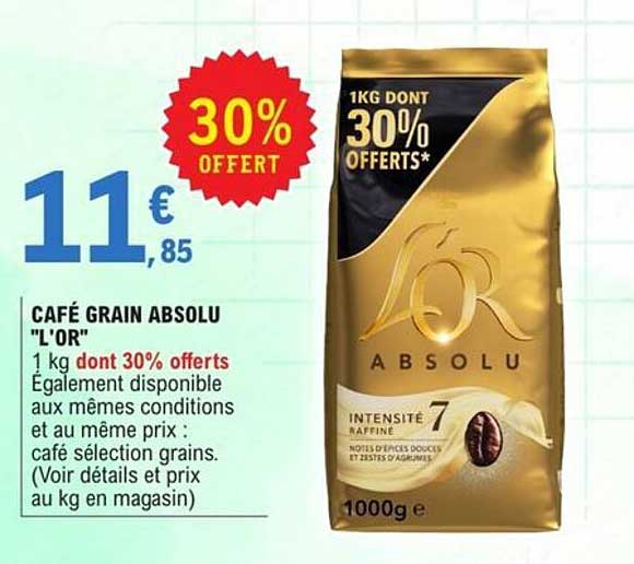 CAFE GRAIN ABSOLU "L'OR"