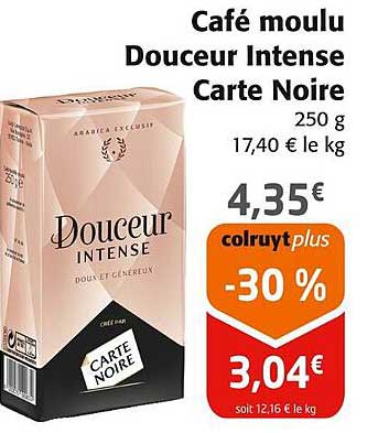Café moulu Douceur Intense Carte Noire