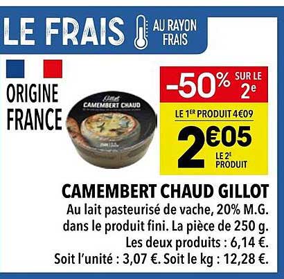 CAMEMBERT CHAUD GILLOT