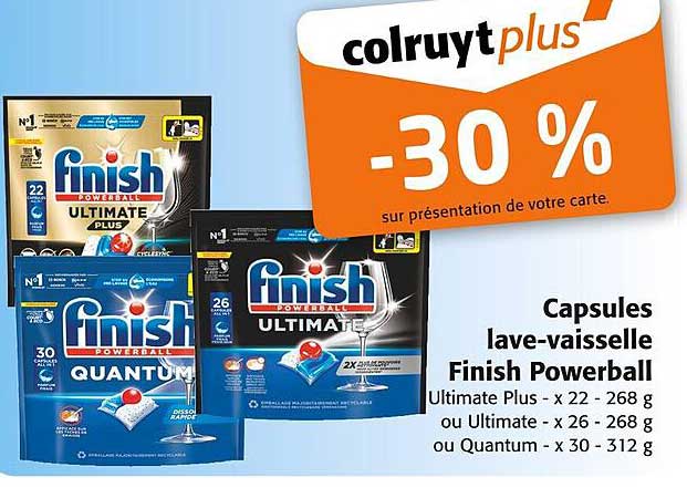 Capsules lave-vaisselle Finish Powerball