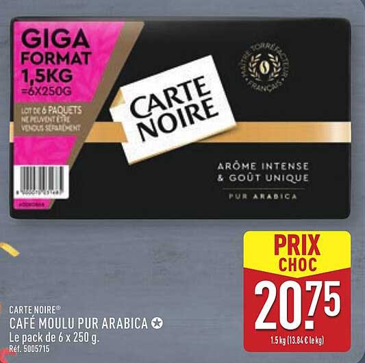 CARTES NOIRE® CAFÉ MOULU PUR ARABICA