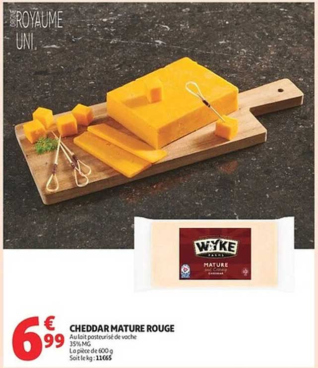 CHEDDAR MATURE ROUGE