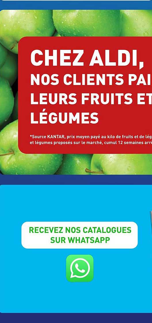 CHEZ ALDI, NOS CLIENTS PAIENT LEURS FRUITS ET LÉGUMES