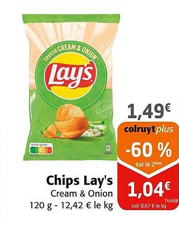 Chips Lay's Cream & Onion