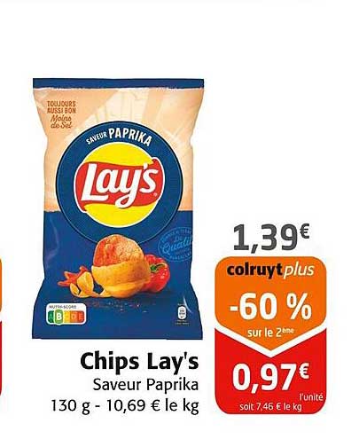 Chips Lay's Saveur Paprika