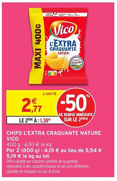 CHIPS L'EXTRA CRAQUANTE NATURE VICO