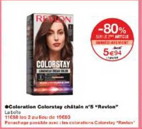 Coloration Colorstay châtain n°5 "Revlon"