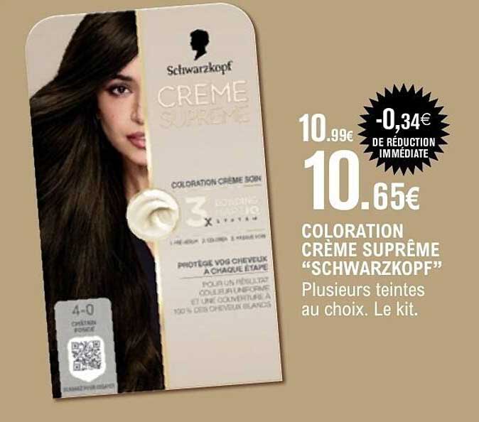 COLORATION CRÈME SUPRÊME “SCHWARZKOPF”