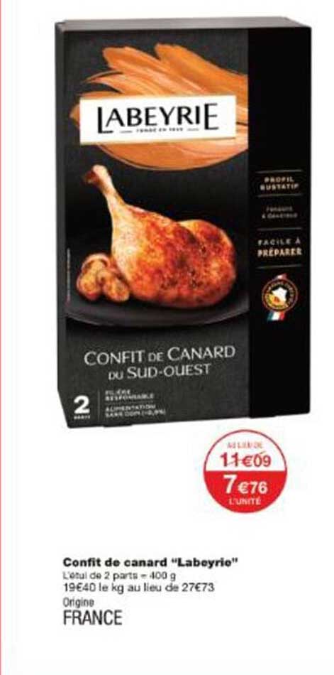 Confit de canard "Labeyrie"