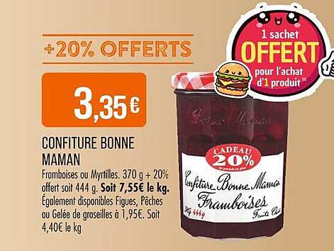 CONFITURE BONNE MAMAN