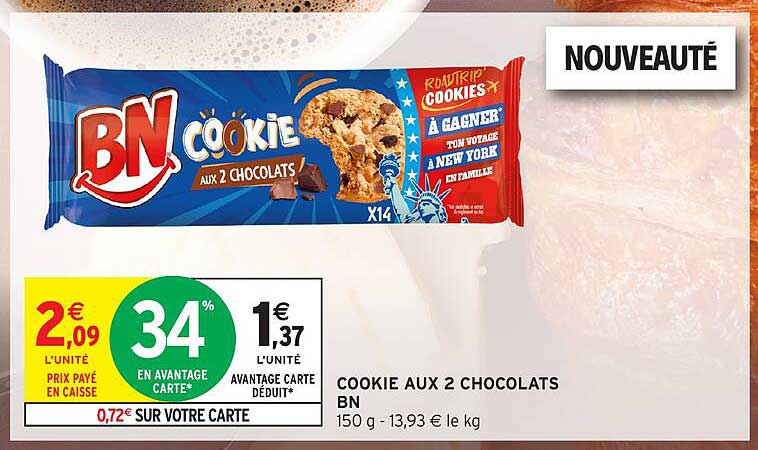 COOKIE AUX 2 CHOCOLATS BN