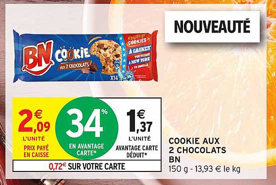 COOKIE AUX 2 CHOCOLATS BN