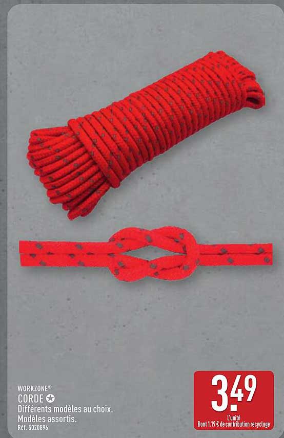 CORDE - Différents modèles au choix. Modèles assortis.