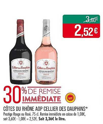 CÔTES DU RHÔNE AOP CELLIER DES DAUPHINS