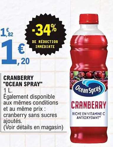 CRANBERRY "OCEAN SPRAY" 1 L