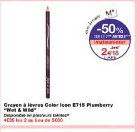Crayon à lèvres Color Icon E715 Plumberry “Wet & Wild”