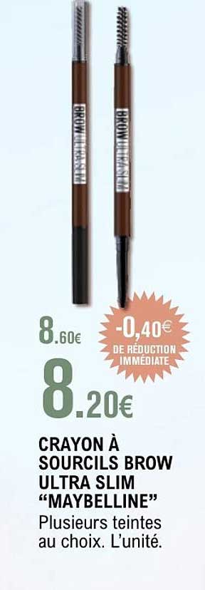 CRAYON À SOURCILS BROW ULTRA SLIM “MAYBELLINE”