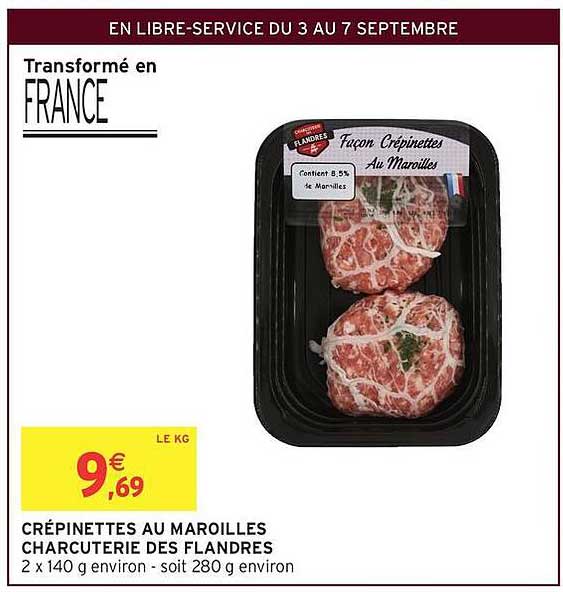 CRÉPINETTES AU MAROILLES CHARCUTERIE DES FLANDRES