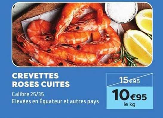 CREVETTES ROSES CUITES