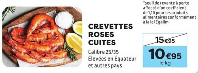 CREVETTES ROSES CUITES