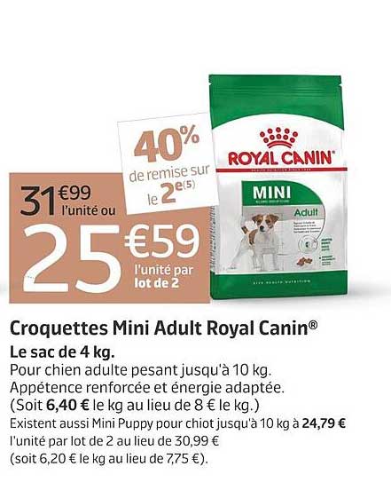 Croquettes Mini Adult Royal Canin®