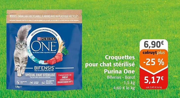 Croquettes pour chat stérilisé Purina One