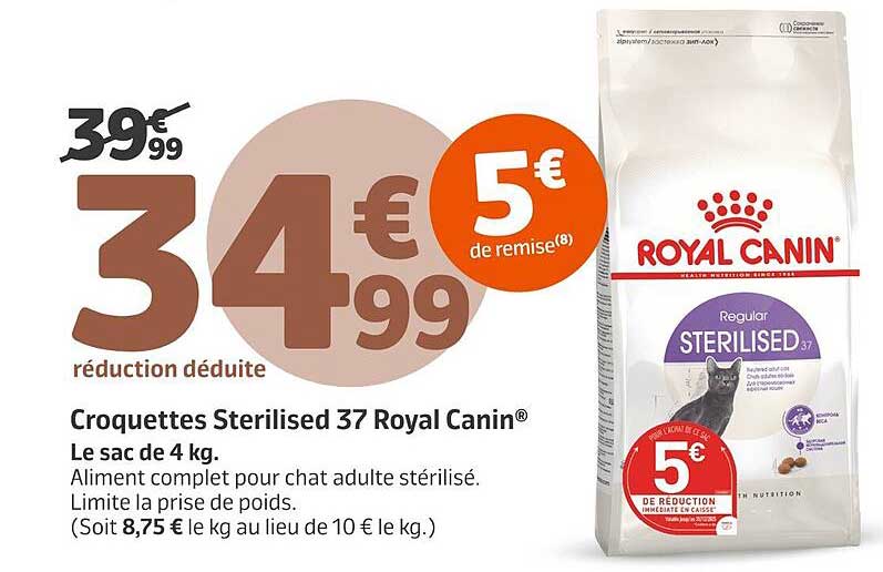Croquettes Sterilised 37 Royal Canin®