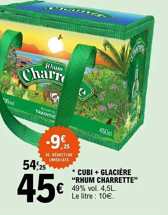* CUBI + GLACIÈRE “RHUM CHARRETTE”