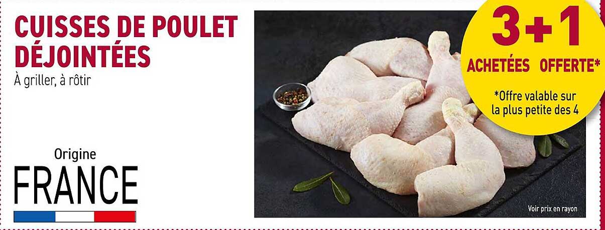 CUISSES DE POULET DÉJOINTÉES