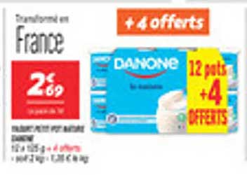 DANONE 12 pots + 4 OFFERTS