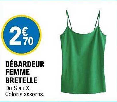 DÉBARDEUR FEMME BRETELLE