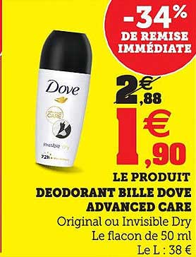 DEODORANT BILLE DOVE ADVANCED CARE