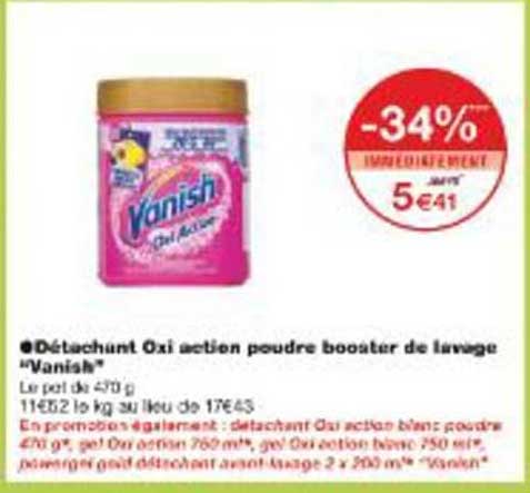Détachant Oxi action poudre booster de lavage "Vanish"