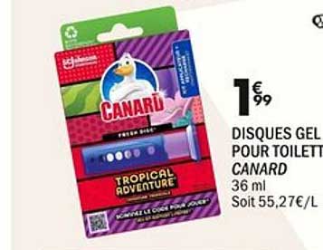 DISQUES GEL POUR TOILETTE CANARD