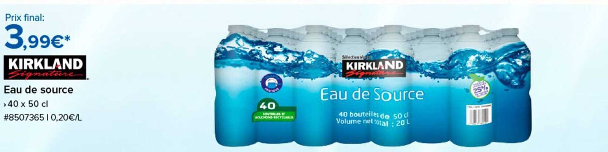 Eau de source