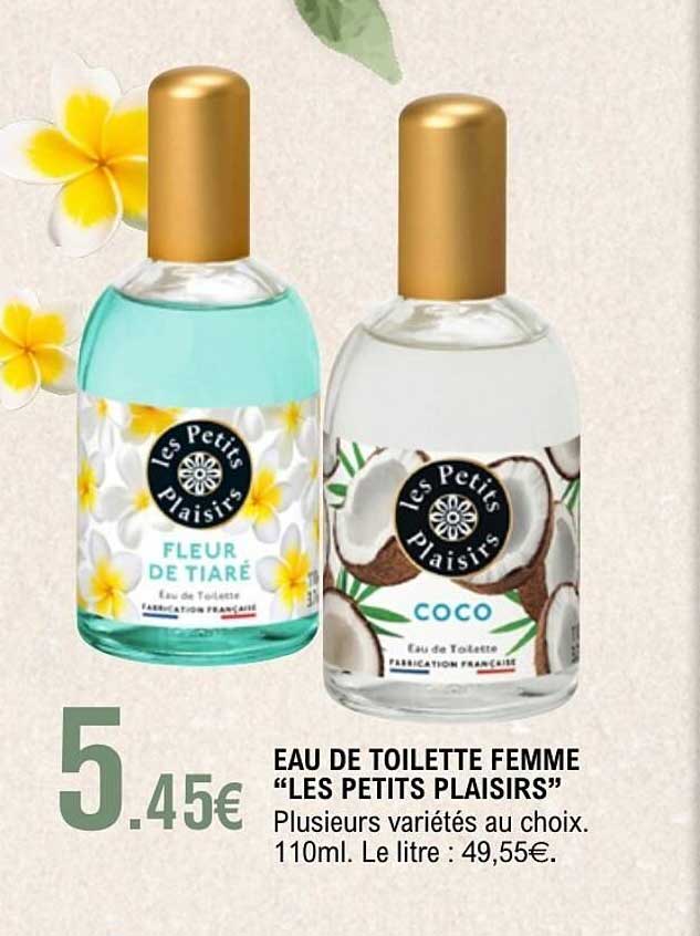EAU DE TOILETTE FEMME “LES PETITS PLAISIRS”
