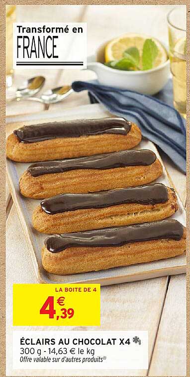 ÉCLAIRS AU CHOCOLAT X4