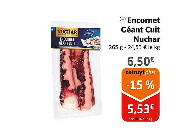 Encornet Géant Cuit Nuchar