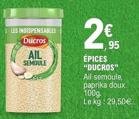 ÉPICES "DUCROS"