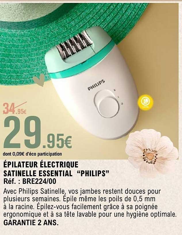 Épilateur Électrique Satinelle Essential "PHILIPS"
