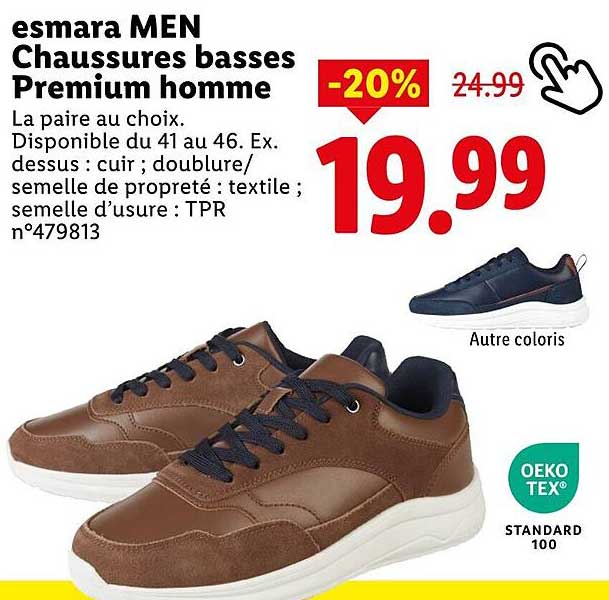 esmar MEN Chaussures basses Premium homme